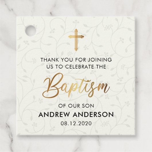 ヴィンテージバプテスマ フェイバータグ (正面)