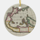 ヴィンテージバミューダの地図(1638) セラミックオーナメント (正面)