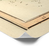 ヴィンテージバミューダの地図(1816) ポスター (角)