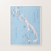 ヴィンテージバミューダの地図(1976年) ジグソーパズル (縦)