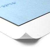 ヴィンテージバミューダの地図（1976年） ポスター (角)