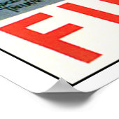 ヴィンテージバミューダクルーズ船旅行 ポスター (角)