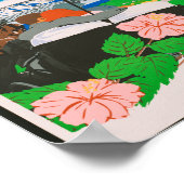 ヴィンテージバミューダヴィンテージ旅行 ポスター (角)