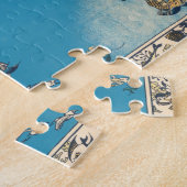 ヴィンテージバミューダ諸島の旧地図 ジグソーパズル (側面)