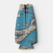 ヴィンテージバミューダ諸島の旧地図 ボトルクーラー (裏面)