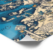 ヴィンテージバミューダ諸島の旧地図 ポスター (コーナー)