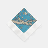 ヴィンテージバミューダ諸島の旧地図 縁ありカクテルナプキン (角)