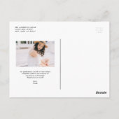 ヴィンテージバラあじさい卒業ありがとう ポストカード (裏面)