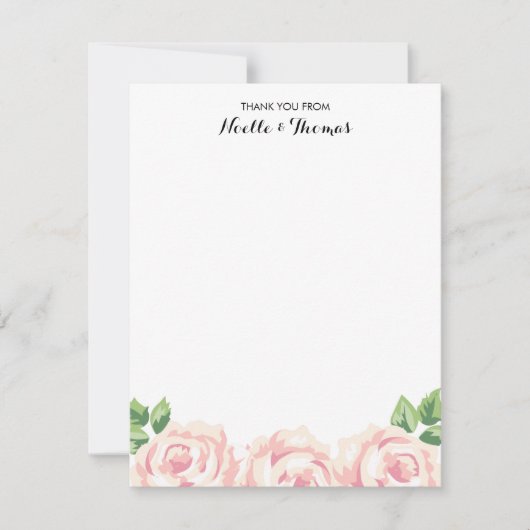 ヴィンテージバラありがとう サンキューカード (正面)