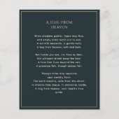 ヴィンテージバラお祝い生涯記念詩 (裏面)