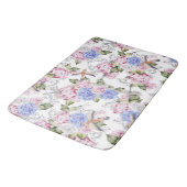 ヴィンテージバラとアジサイ花自然 バスマット (アングル)