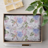 ヴィンテージバラとアジサイ花自然 薄葉紙 (ギフト)