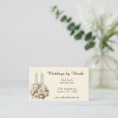 ヴィンテージバラとキャンドルウェディングプランナー 名刺 (スタンド正面)