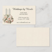 ヴィンテージバラとキャンドルウェディングプランナー 名刺 (正面/裏面)