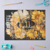 ヴィンテージバラとクイーンビーデクページ 薄葉紙 (クラフト)