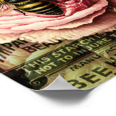 ヴィンテージバラとクイーンビー ポスター (角)