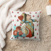 ヴィンテージバラとダイアモンドの女王アリス クッション (ブランケット)