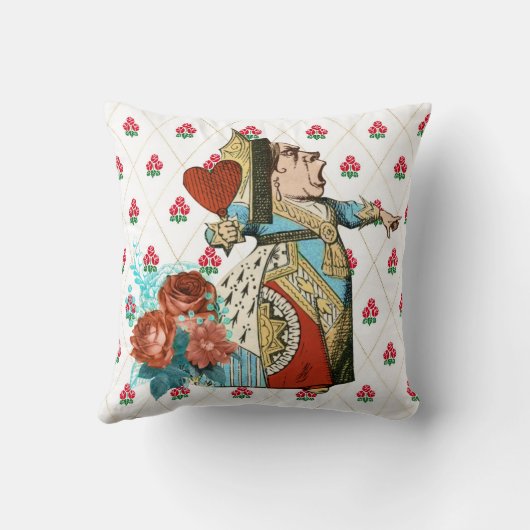 ヴィンテージバラとダイアモンドの女王アリス クッション (裏面)