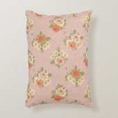 ヴィンテージバラとデイジー寝具 アクセントクッション (正面(垂直))