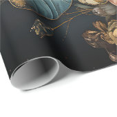 ヴィンテージバラとトンボ ラッピングペーパー (ロールコーナー)