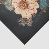 ヴィンテージバラとドラゴンフライのデコページ 薄葉紙 (詳細)