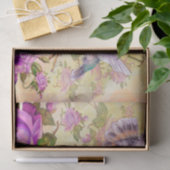 ヴィンテージバラとハミングバードの分離 薄葉紙 (ギフト)