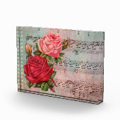 ヴィンテージバラとミュージックノート フォトブロック (右)