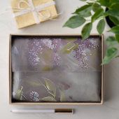 ヴィンテージバラと薄紫ブーケフローラデクページ 薄葉紙 (ギフト)