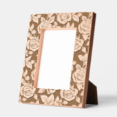 ヴィンテージバラと離れパターン レーザー彫刻フレーム (左)