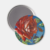 ヴィンテージバラと鳥 マグネット (正面/裏面)