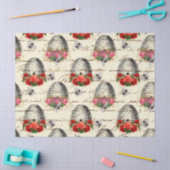 ヴィンテージバラとBeehiveの切り離し 薄葉紙 (クラフト)