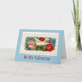 ヴィンテージバラとDove Be My Valentine シーズンカード