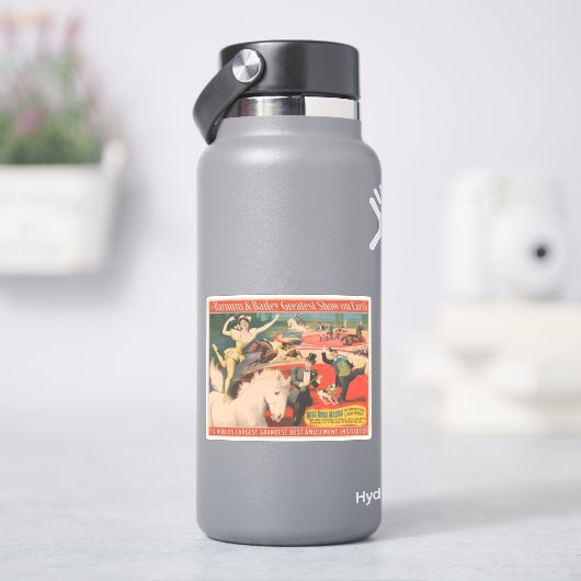 ヴィンテージバラのサーカス恋しく思ポスター シール (HydroFlask)
