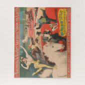 ヴィンテージバラのサーカス恋しく思ポスター ジグソーパズル (縦)