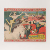 ヴィンテージバラのサーカス恋しく思ポスター ジグソーパズル (横)