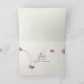 ヴィンテージバラのフレーム内のテープストリパターン カード (内部)