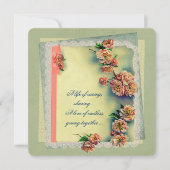 ヴィンテージバラの誓の更新デザイン 招待状 (正面)