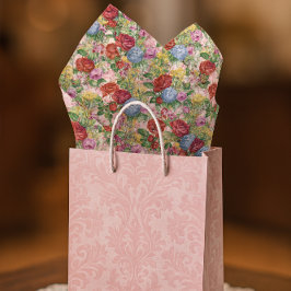 ヴィンテージバラアジサイフローラクラフトデクページ 薄葉紙