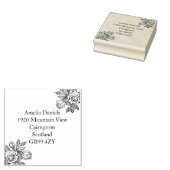 ヴィンテージバラアドレススタンプ ラバースタンプ (押印)