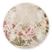 ヴィンテージバラアフターレース セラミックノブ (正面)