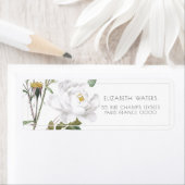 ヴィンテージバライラストレーション差出人住所ラベル ラベル (インサイチュ)