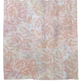 ヴィンテージバラインcream – フローラルパターン シャワーカーテン (正面)