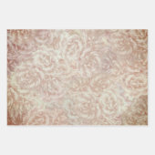 ヴィンテージバラインcream – フローラルパターン ラッピングペーパーシート (正面3)