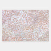 ヴィンテージバラインcream – フローラルパターン ラッピングペーパーシート (正面2)