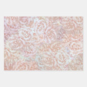 ヴィンテージバラインcream – フローラルパターン ラッピングペーパーシート (正面)