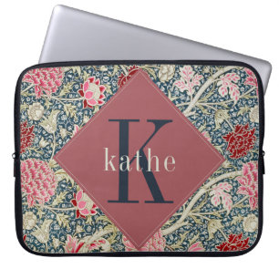 ヴィンテージバラウィリアム・モリス・モノグラム・ラップトップ ラップトップスリーブ