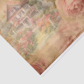 ヴィンテージバラウォーターカラーハウスデクページ 薄葉紙 (詳細)