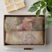 ヴィンテージバラウォーターカラーハウスデクページ 薄葉紙 (ギフト)