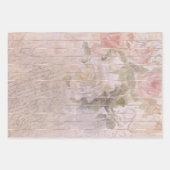 ヴィンテージバラエフェメラ |フローラ水の色 ラッピングペーパーシート (正面)