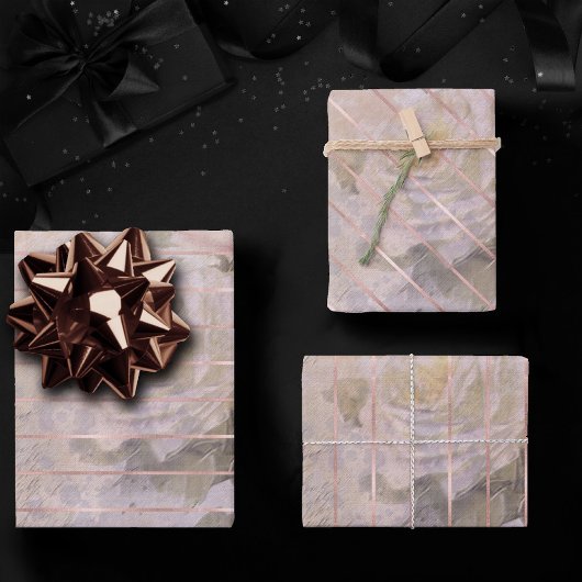 ヴィンテージバラエフェメラ |フローラ水の色 ラッピングペーパーシート